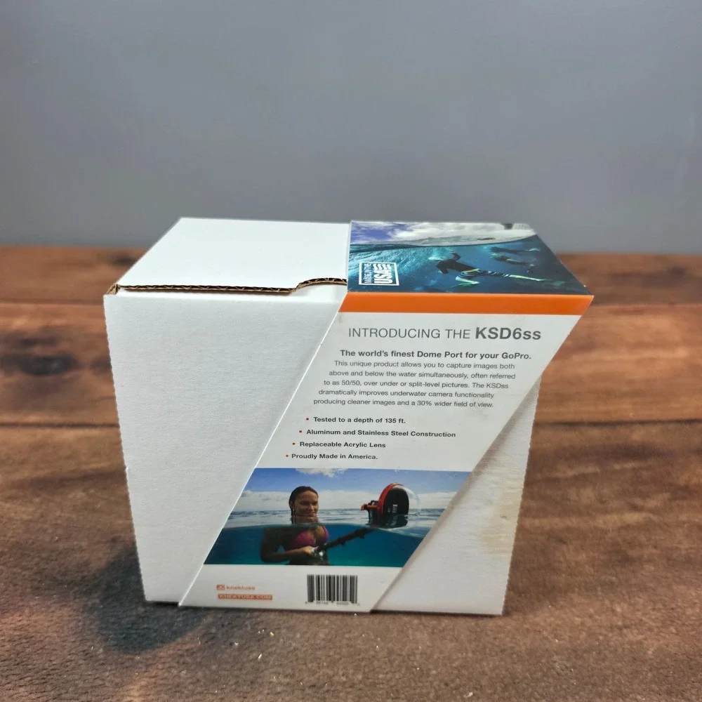 KNEKT KSD6ss Dome Port GoPro HERO3 HERO4 One Size Clear New Underwater Housing